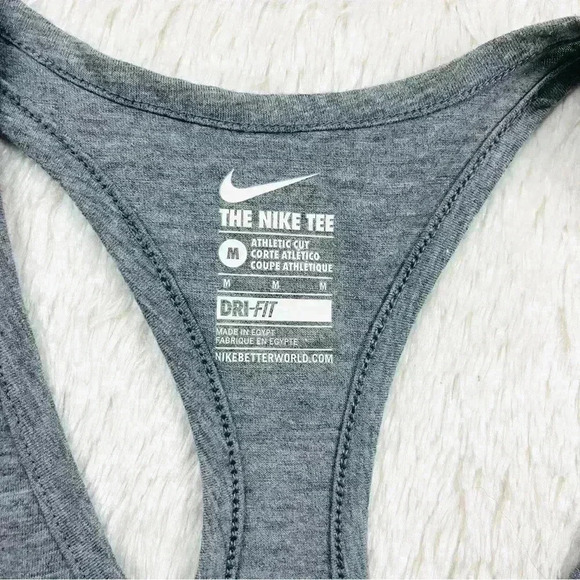 Nike Gray “Until There’s Nothing Left” Razor Back Athletic Tank Size M - Picture 8 of 11